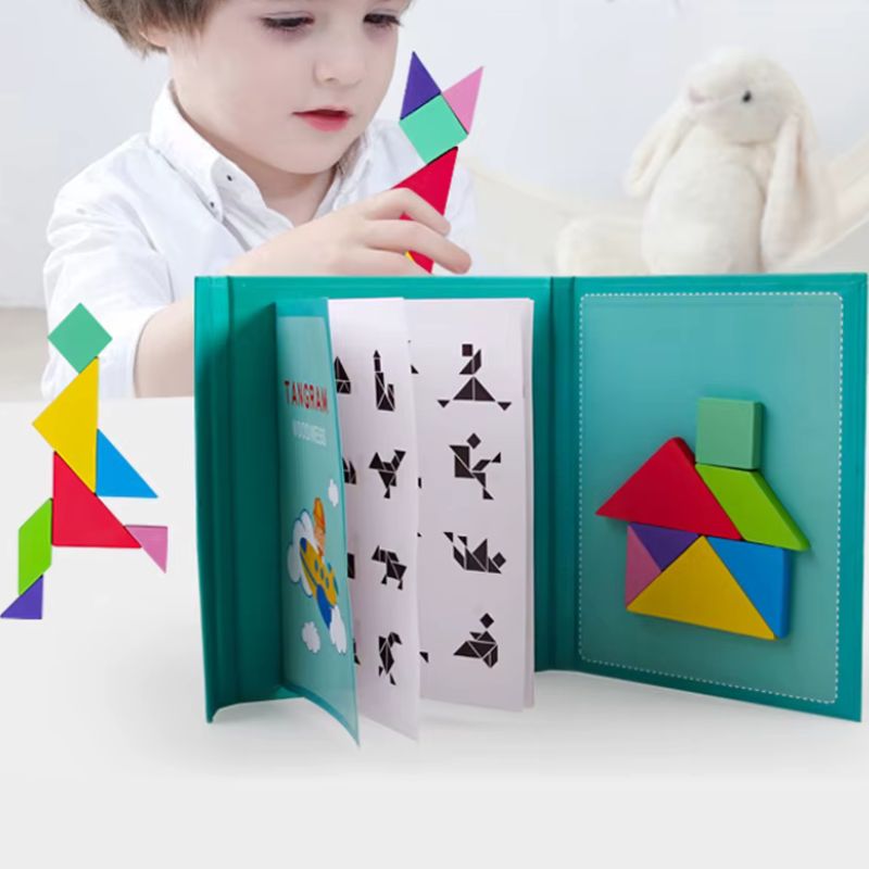 Tangram-Magnétique-jeu-éducatif-pour-enfants-puzzle-logique