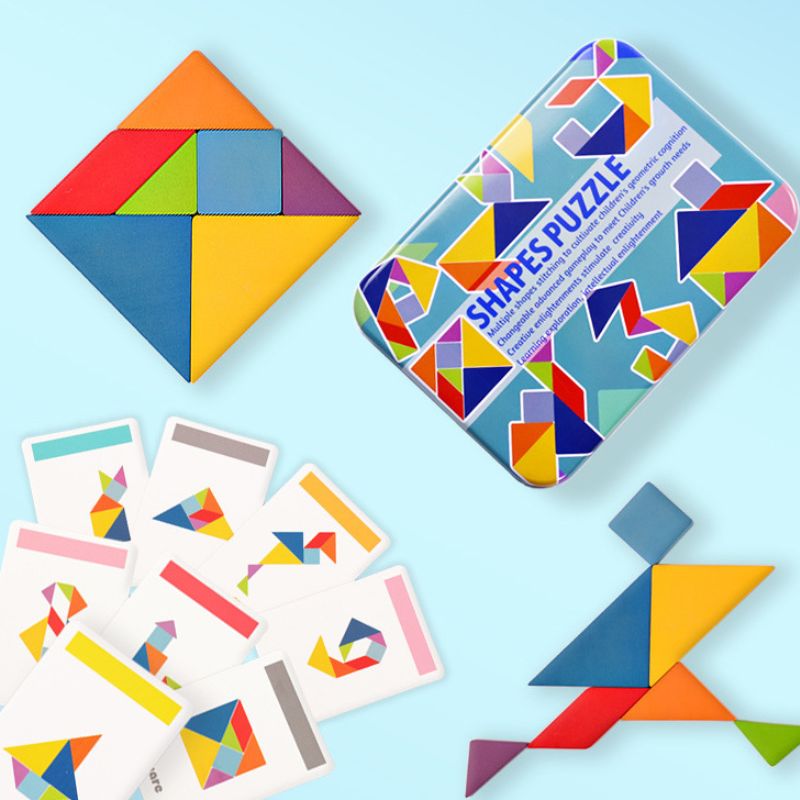 Tangram-en-bois-Montessori-jeu-éducatif-enfant-développement-logique-et-créativité-apprentissage-formes-et-couleurs-motricité-fine-puzzle-évolutif-carte-modÚle-idéal