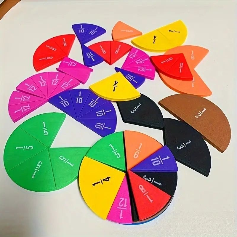Apprendre les Fractions – Le kit éducatif visuel et coloré pour enfants - BABYSBLOU