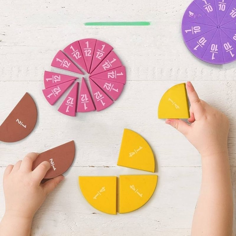 Apprendre les Fractions – Le kit éducatif visuel et coloré pour enfants - BABYSBLOU