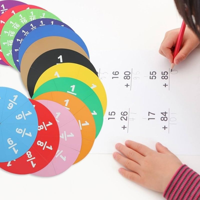 Apprendre les Fractions – Le kit éducatif visuel et coloré pour enfants - BABYSBLOU