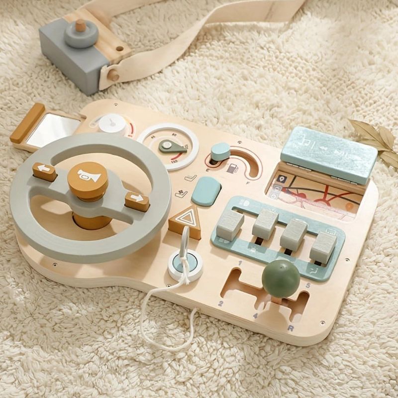 Busy Board - Panneau de Jeu Montessori Voiture - BABYSBLOU