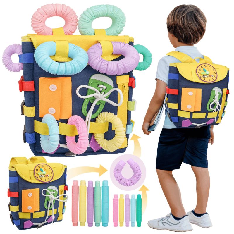 Busy board - Sac à Dos Sensoriel Éducatif dès 1 An - BABYSBLOU