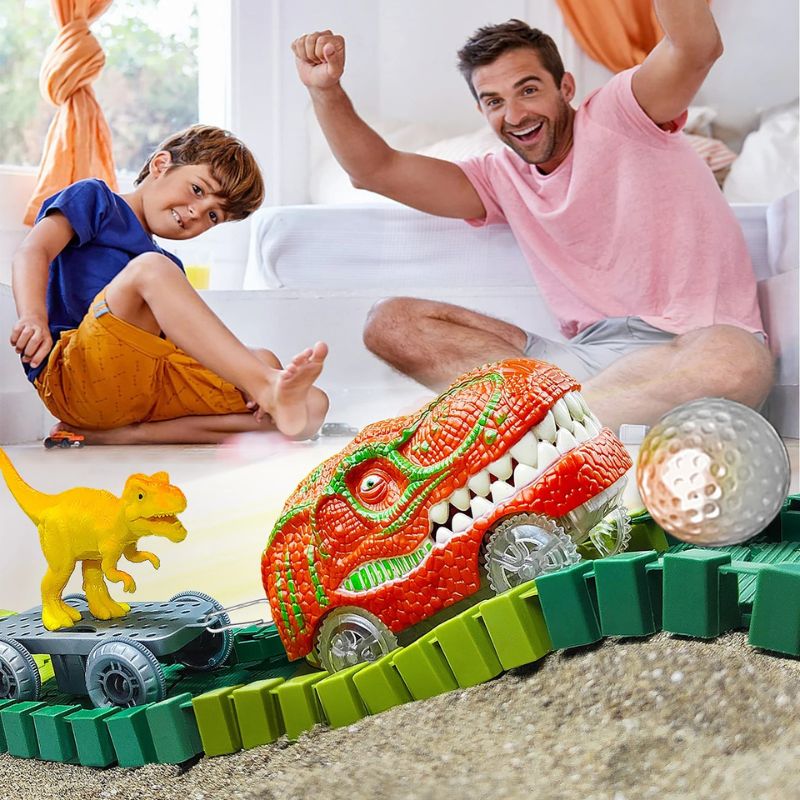 Circuit voiture enfant - Dinosaures - BABYSBLOU