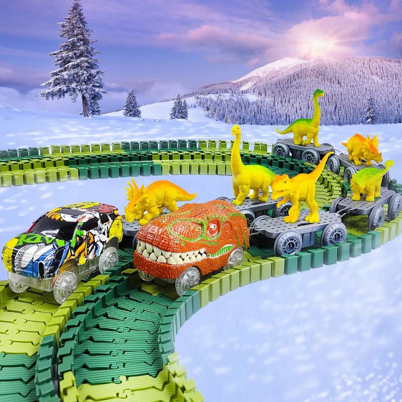 Circuit voiture enfant - Dinosaures - BABYSBLOU