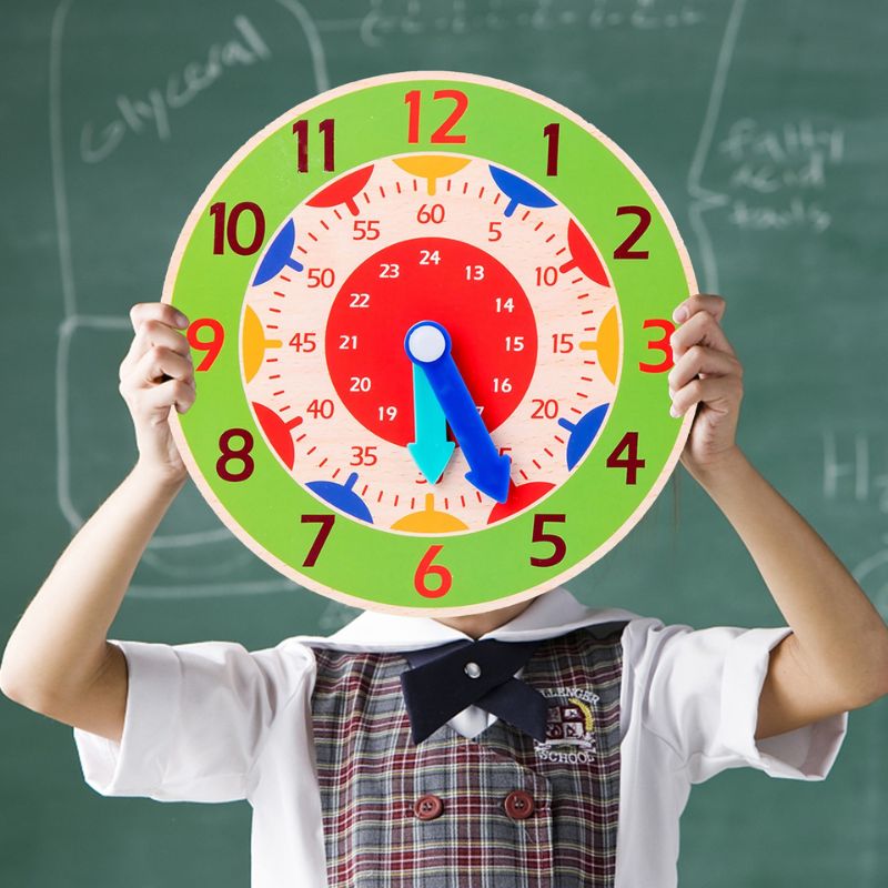 horloge 24h Montessori en bois - Timbertik™ - BABYSBLOU