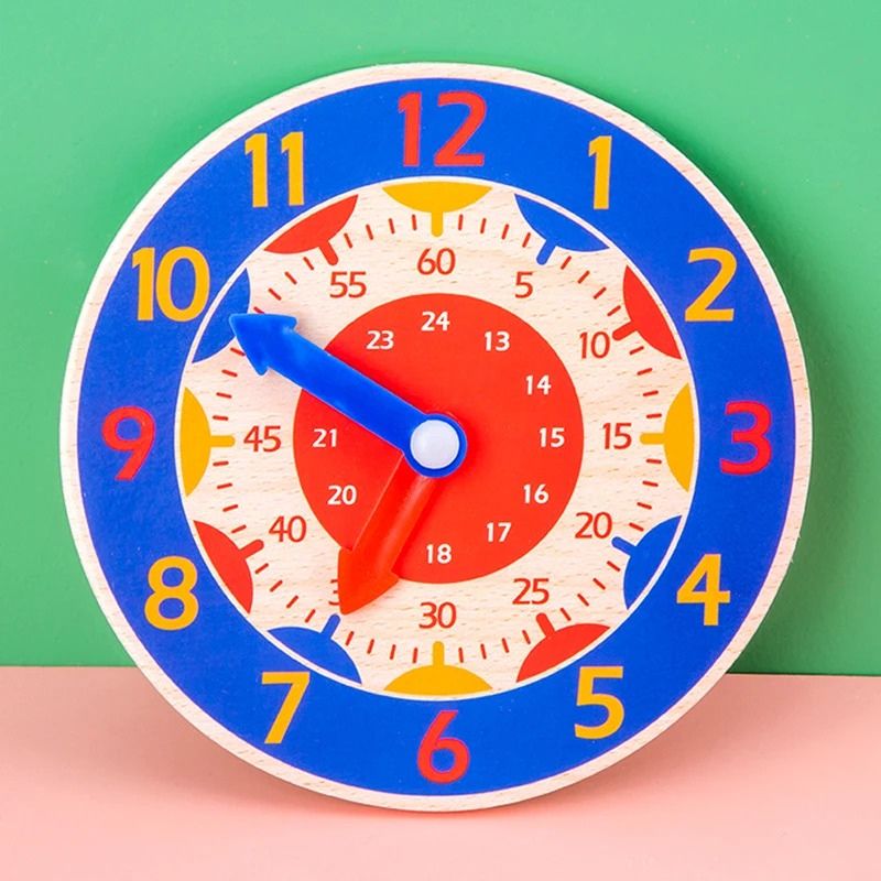 horloge 24h Montessori en bois - Timbertik™ - BABYSBLOU