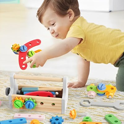 Jeu de construction en bois - Le petit bricoleur - BABYSBLOU