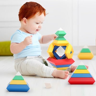Jeu de construction - Jouet Empilable Pyramidal Montessori - BABYSBLOU