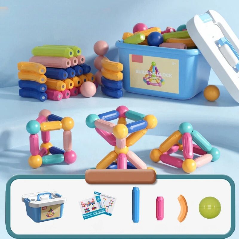 Jeu de construction magnétique - Magnétix™ - BABYSBLOU