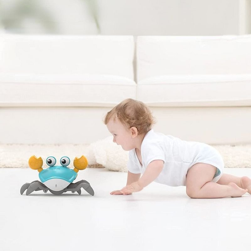Jouet crabe rampant - Encourager bébé à ramper - BABYSBLOU
