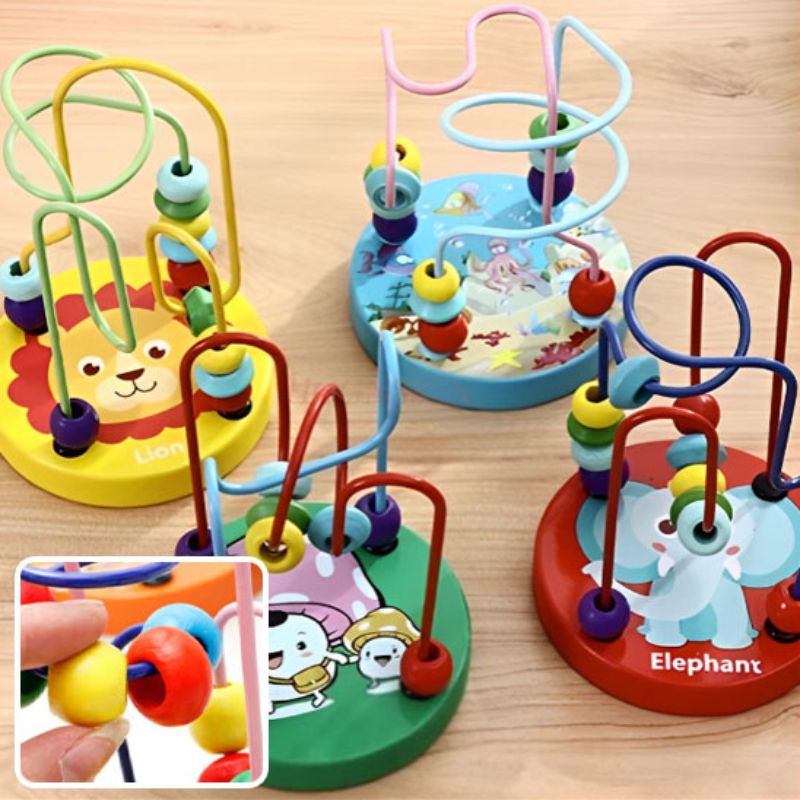 Jouet en bois Montessori - Jeu Éducatif pour Éveil, Motricité et Logique - BABYSBLOU