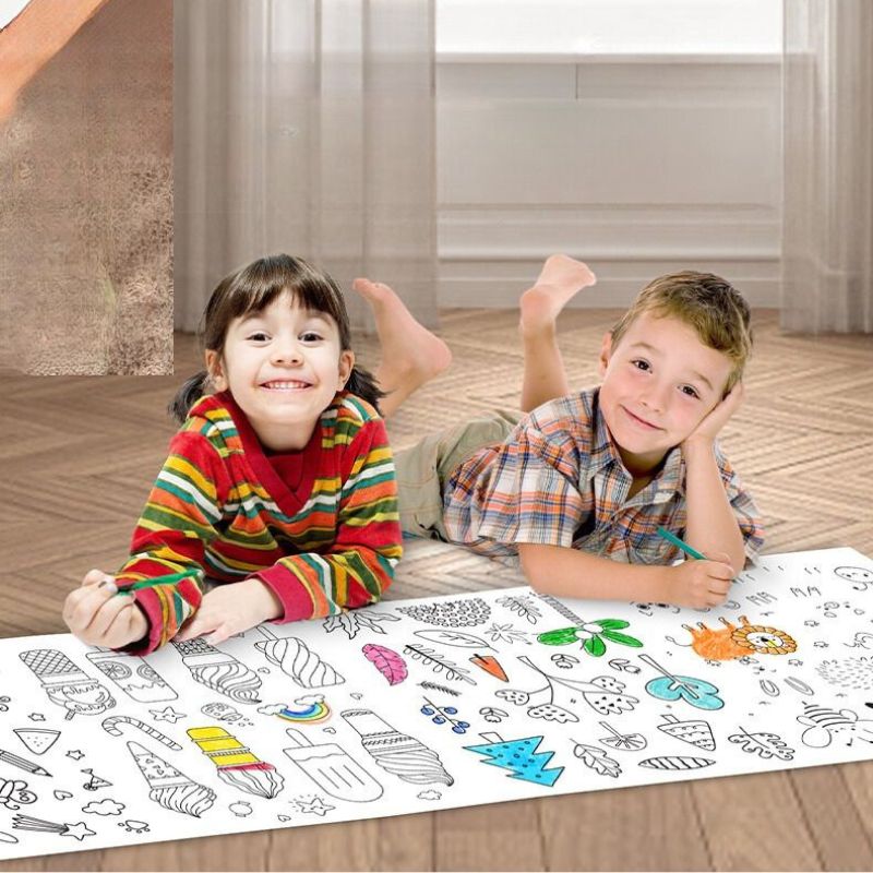 PaperColor™: Rouleau de papier à colorier pour enfants - BABYSBLOU