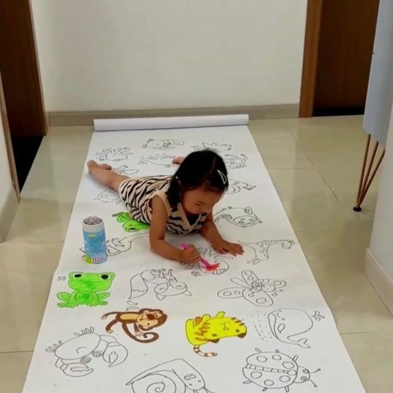 PaperColor™: Rouleau de papier à colorier pour enfants - BABYSBLOU