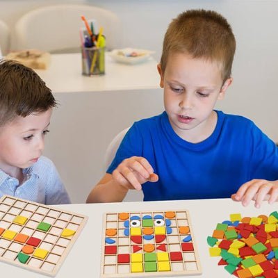 Puzzle Montessori - Blocs de Construction en Bois - BABYSBLOU