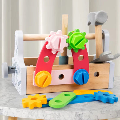 Jeu-de-construction-en-bois-pour-enfants-coffret-outils-bricolage-montessori-développement-motricité-créativité