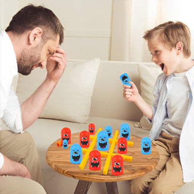 Jeux-de-société-famille-enfants-tic-tac-toe-monstres-colorés-jeu-de-stratégie