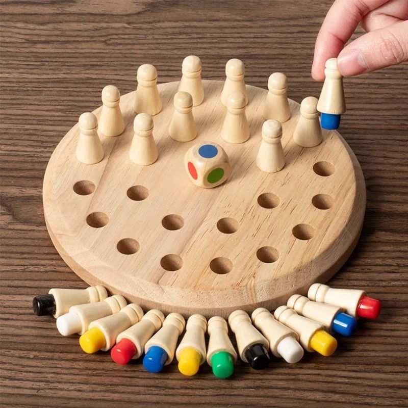 Jeux-de-société-famille-jeu-de-mémoire-en-bois-couleurs-éducatif-Montessori-pour-enfants-et-parents