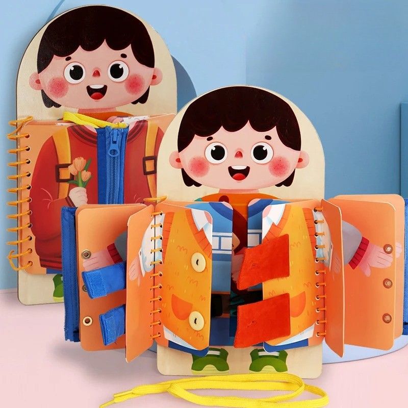 Planche-Montessori-enfant-livre-interactif-habillage