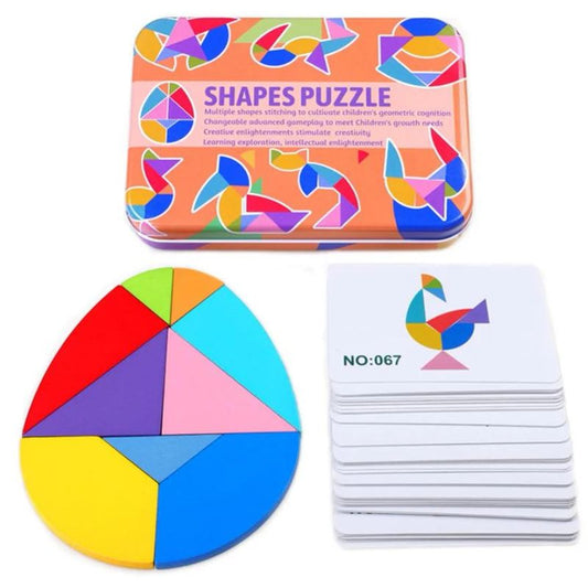 Tangram Montessori - œuf coloré