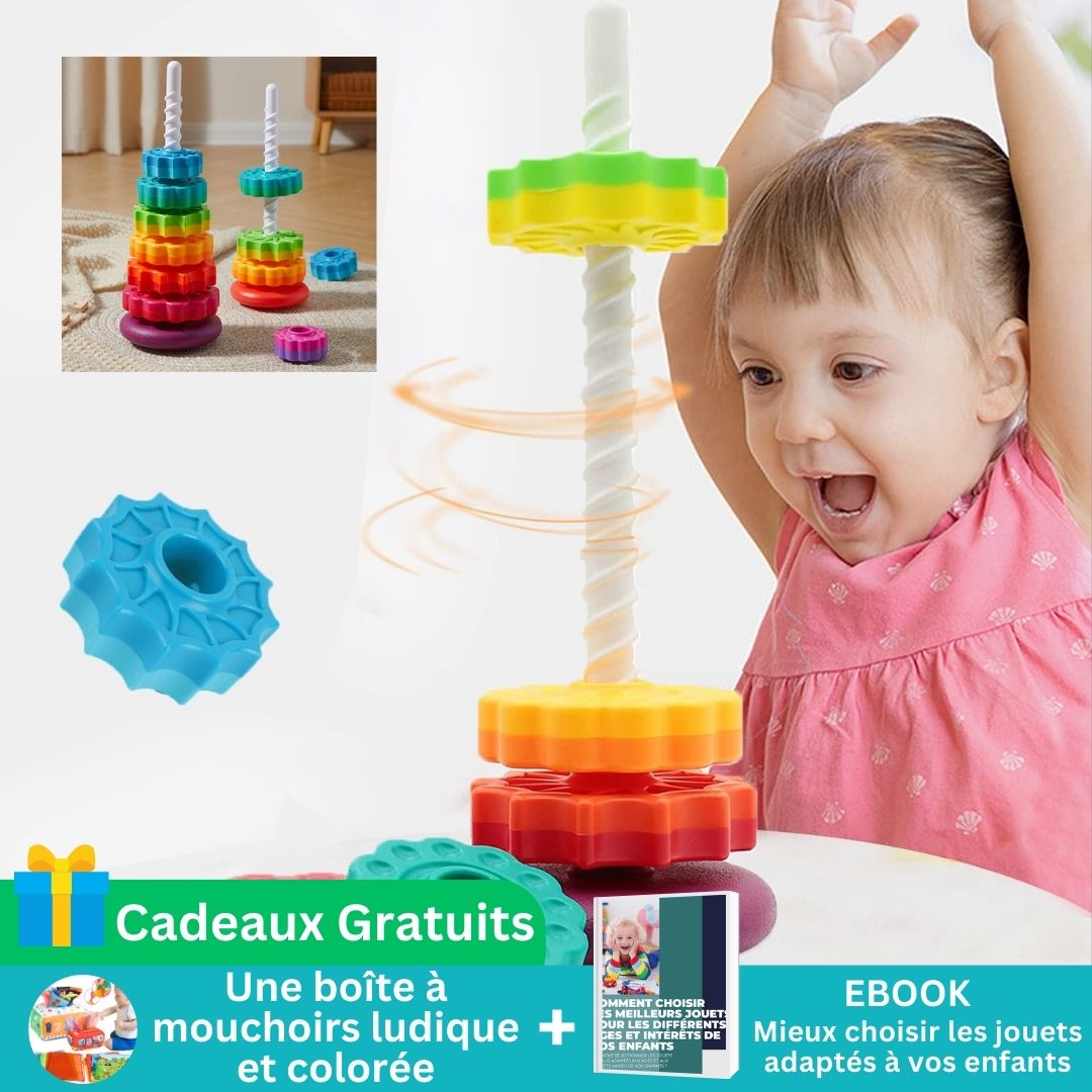Tour De Chute De Balles Colorée 5 Niveaux - Jouet Éducatif En ABS Pour Enfants