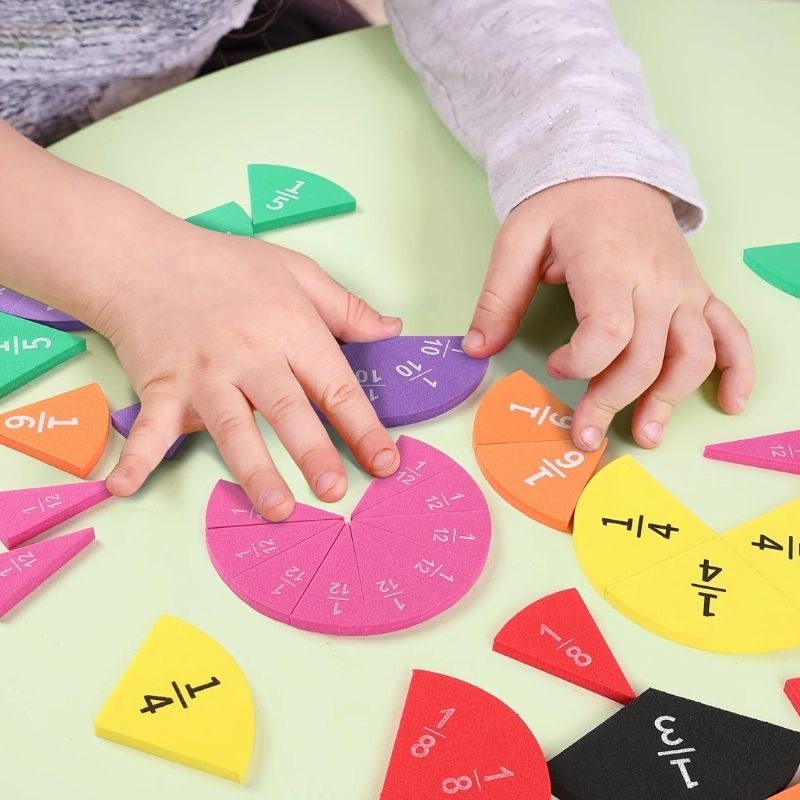 Apprendre les Fractions – Le kit éducatif visuel et coloré pour enfants - BABYSBLOU