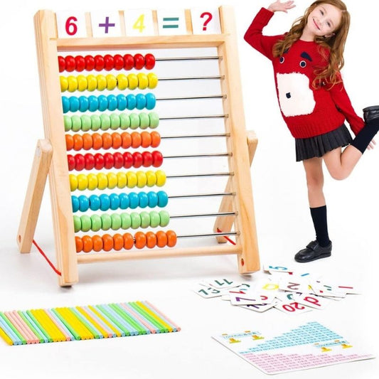 Boulier Bois Montessori enfants – L’outil qui rend les maths ludiques et colorées - BABYSBLOU