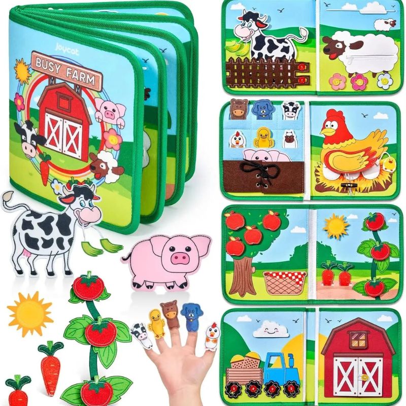 Busy Board Montessori - Activités de la ferme - BABYSBLOU