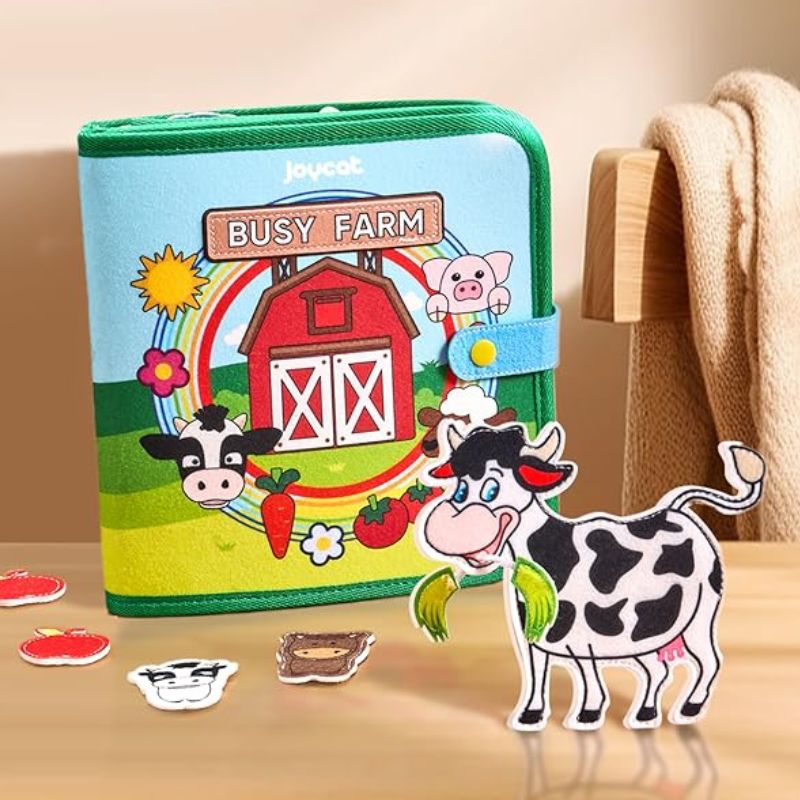 Busy Board Montessori - Activités de la ferme - BABYSBLOU