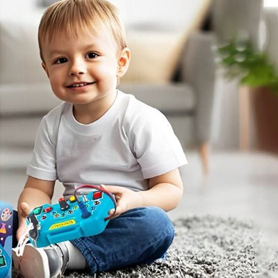 Busy board Montessori - Motricité, Éveil et Sécurité - BABYSBLOU