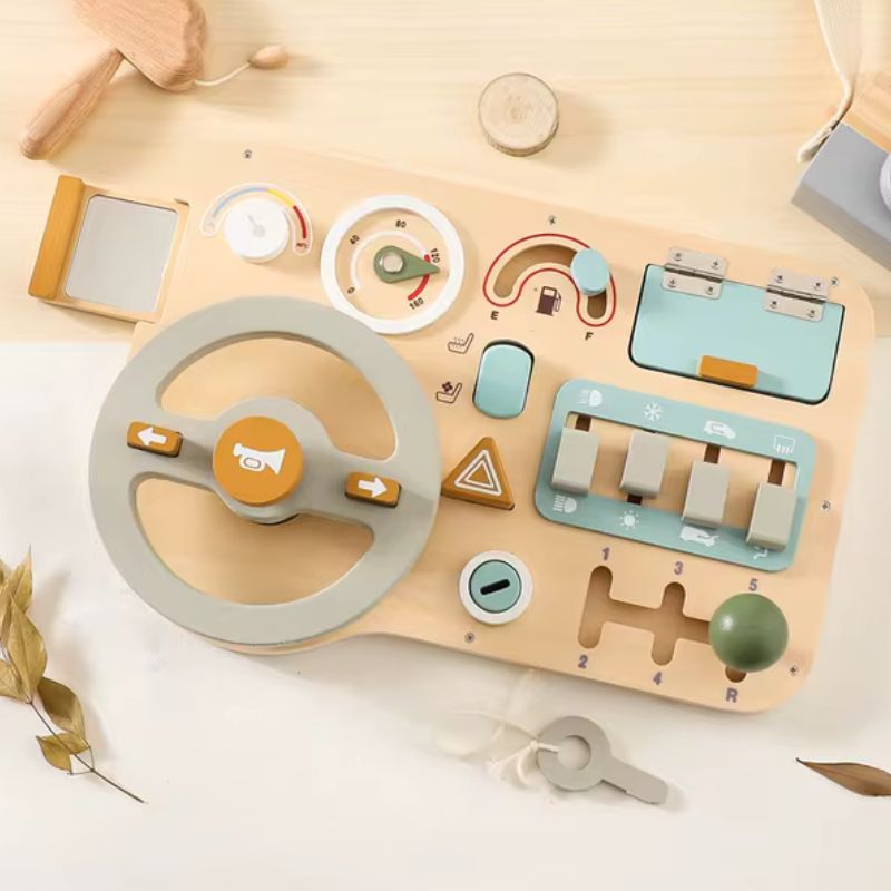 Busy Board - Panneau de Jeu Montessori Voiture - BABYSBLOU