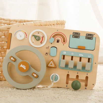 Busy Board - Panneau de Jeu Montessori Voiture - BABYSBLOU