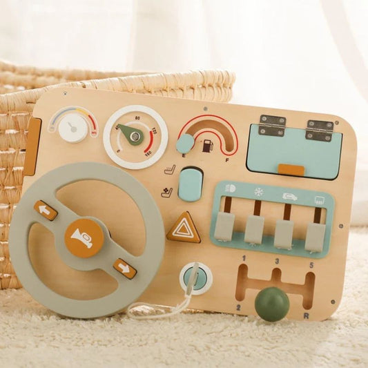 Busy Board - Panneau de Jeu Montessori Voiture - BABYSBLOU