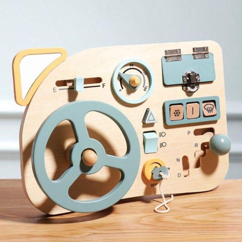 Busy Board - Panneau de Jeu Montessori Voiture - BABYSBLOU