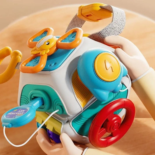 Busy cube - Stimulation Sensorielle et Jeu Intelligent dès 12 Mois - BABYSBLOU