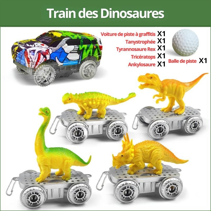 VTech - Circuit voiture cartonné - Dino Adventure Car-Board Racers VTech - Circuit voiture cartonné - Dino Adventure Car-Board Racers