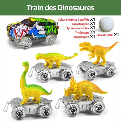 Circuit voiture enfant - Dinosaures - BABYSBLOU