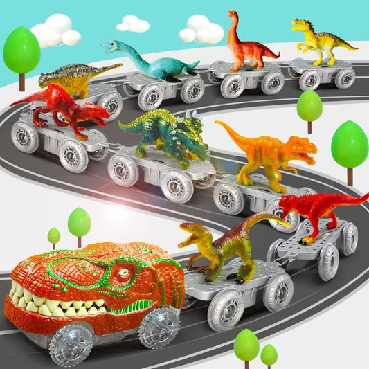 Circuit voiture enfant - Dinosaures - BABYSBLOU