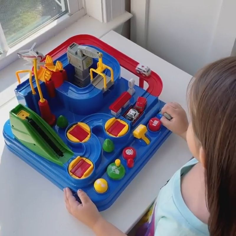 Circuit de Voiture Montessori - Jouet Éducatif Rampe Cascade Enfant 2-6 Circuit de Voiture Montessori - Jouet Éducatif Rampe Cascade Enfant 2-6