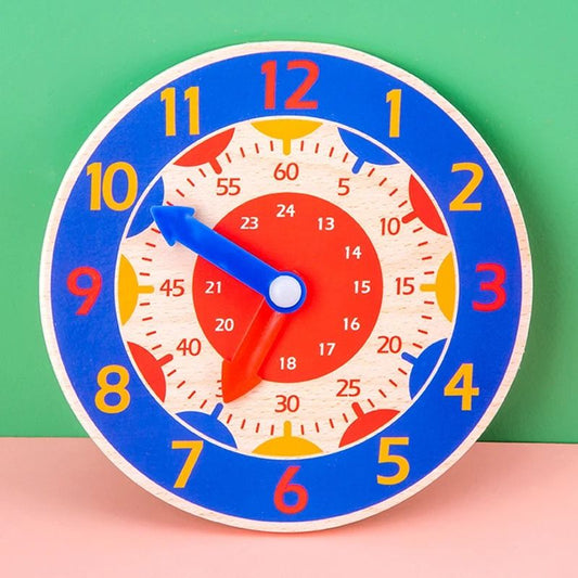 horloge 24h Montessori en bois - Timbertik™ - BABYSBLOU