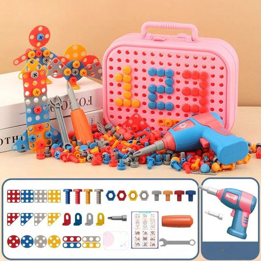 Blockaroo Blocs Magnétiques Mousse Bateau Remorqueur - 10 Pièces Jouet Éducatif Bain & Construction Enfant Dès 1 An