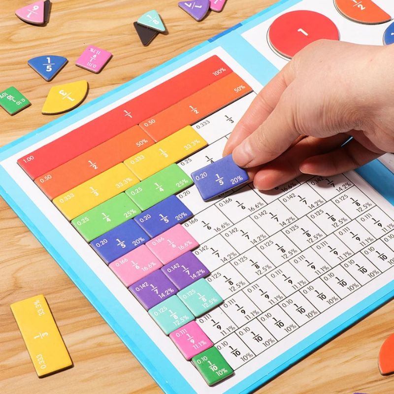 Jeu de Maths Montessori - Fraction Game - BABYSBLOU