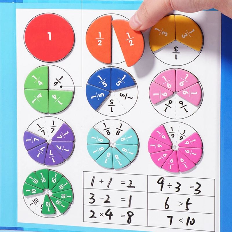 Jeu de Maths Montessori - Fraction Game - BABYSBLOU