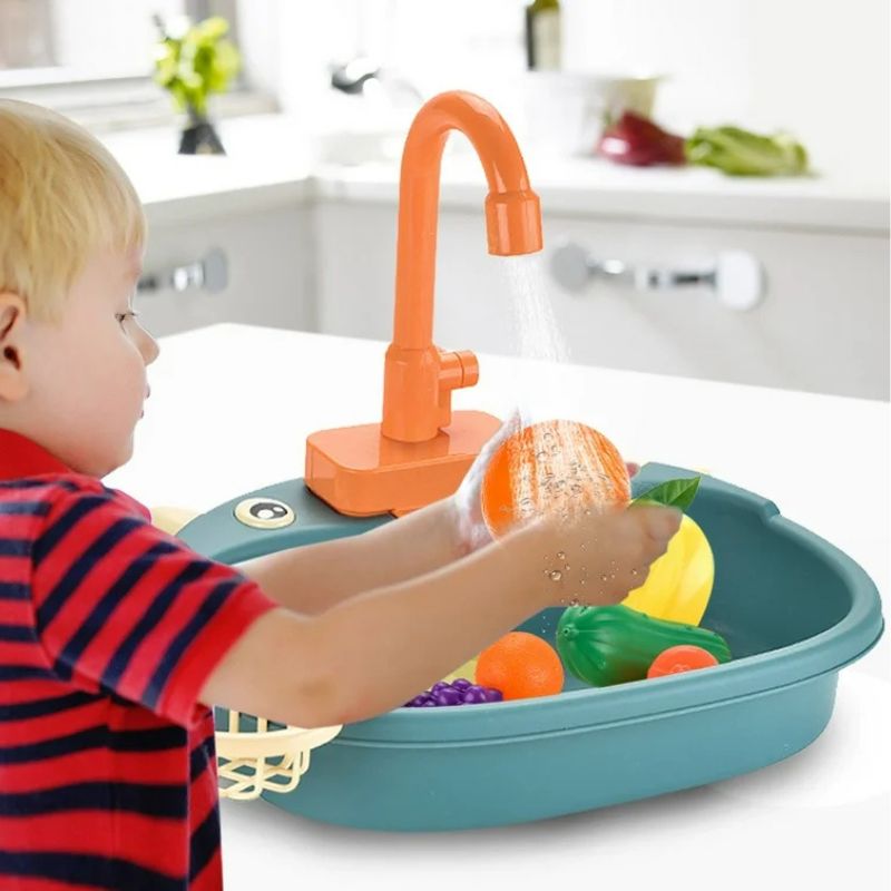 Toyvian Robinet D’évier Jouet En Plastique – Accessoire De Jeu De Rôle – Dès 3 Ans – Lavabo Miniature