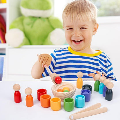 Jouet en bois Montessori - Jeu de Tri et Empilage - BABYSBLOU