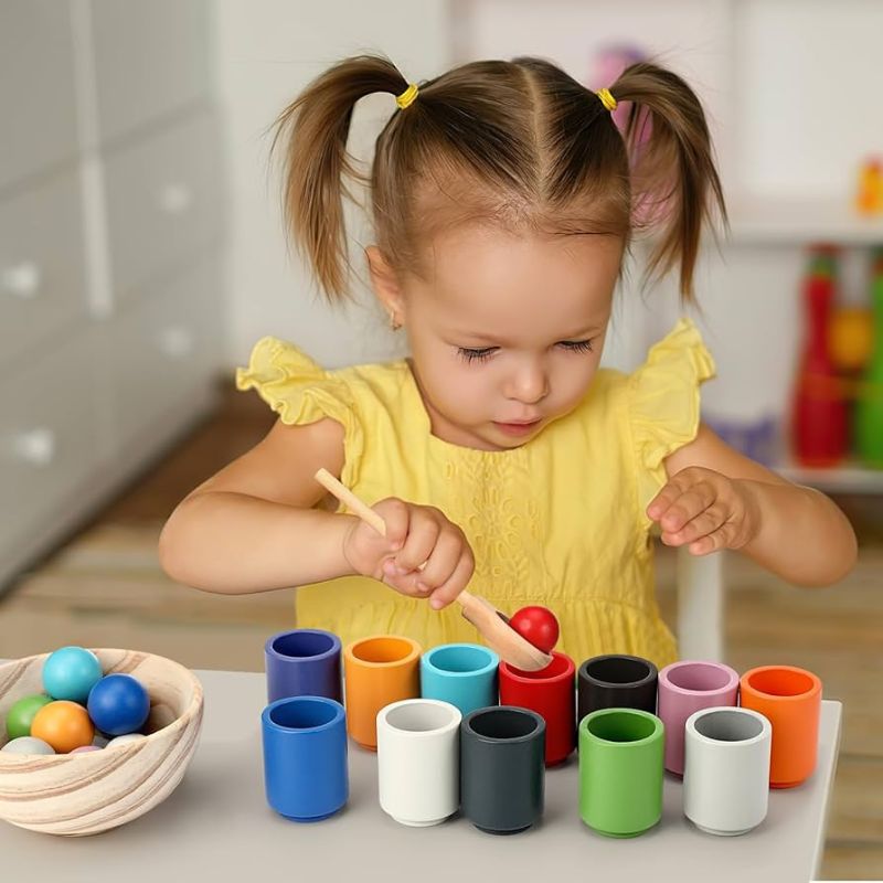 Jouet en bois Montessori - Jeu de Tri et Empilage - BABYSBLOU