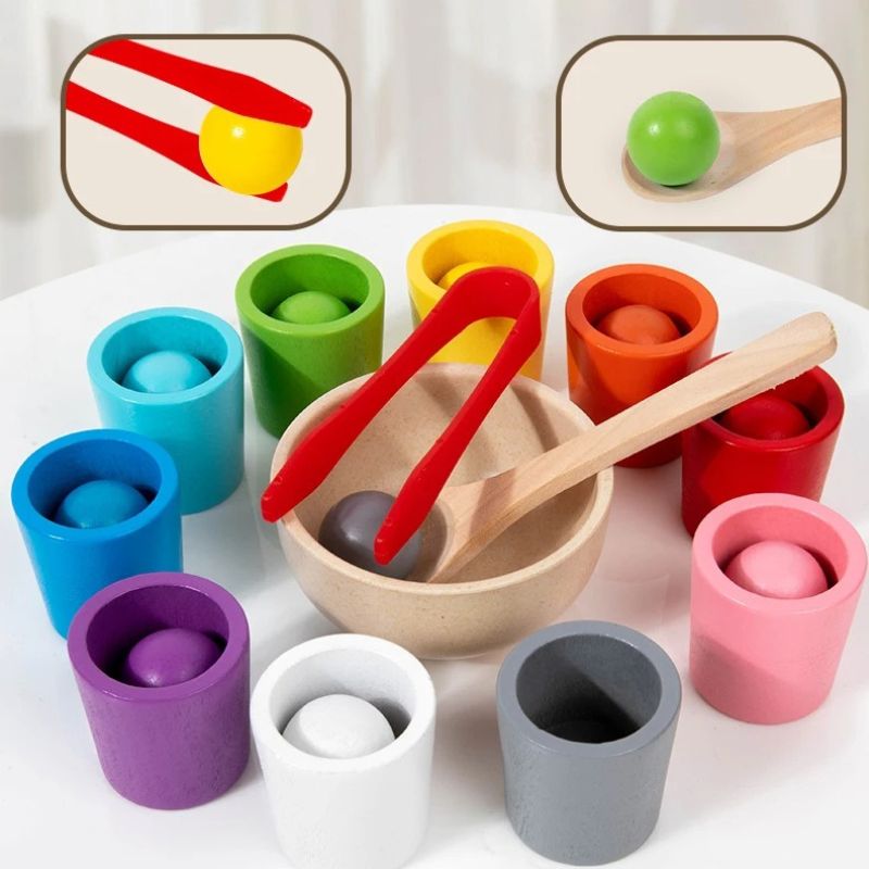 Jouet en bois Montessori - Jeu de Tri et Empilage - BABYSBLOU