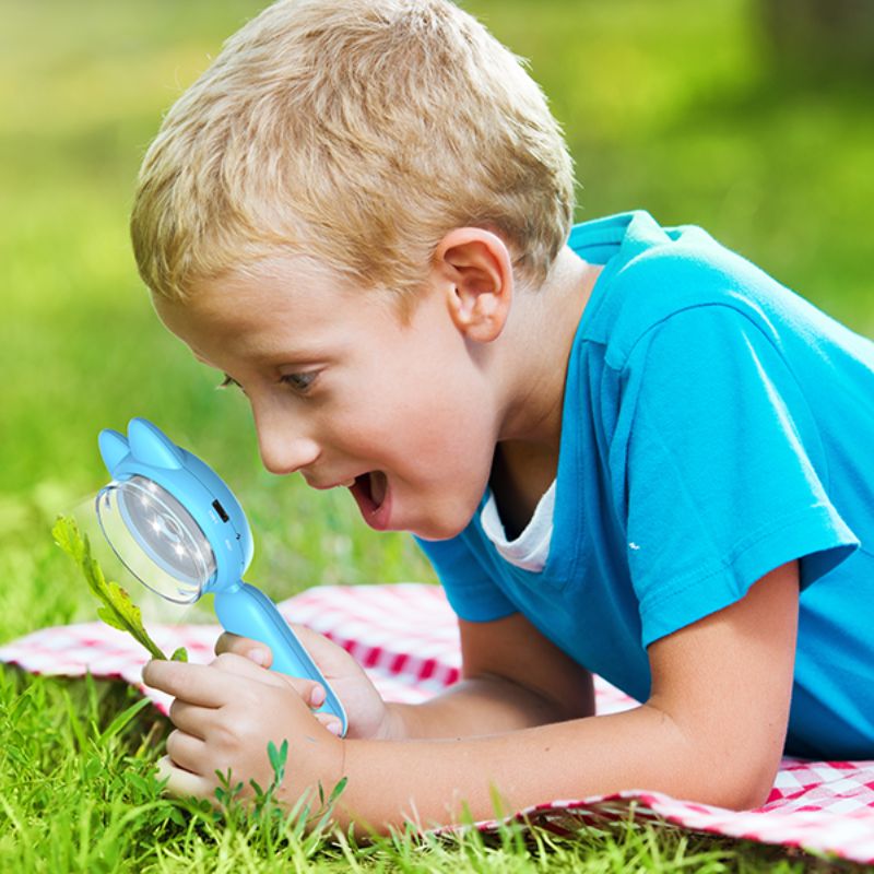Microscope Enfant Portable 100x | Jouet Scientifique Éducatif 8 ans