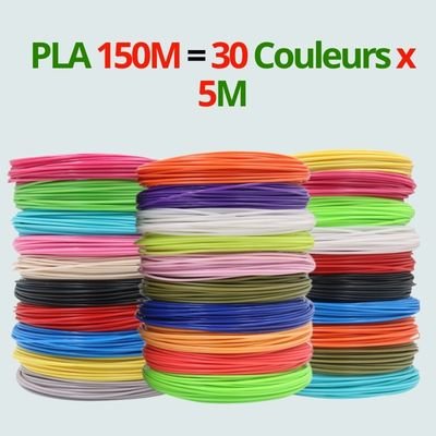 Recharges PLA Colorées pour Stylo 3D | Écologique - BABYSBLOU
