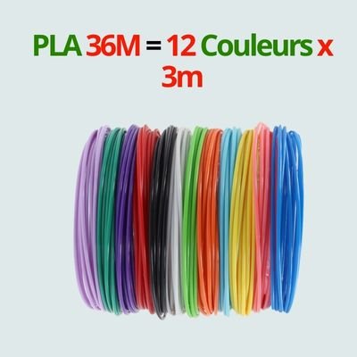 Recharges PLA Colorées pour Stylo 3D | Écologique - BABYSBLOU